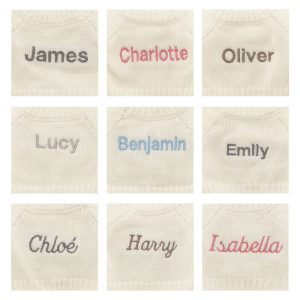 Bashful Tiger with Personalised Cream Jumper